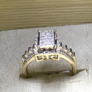 YGold 2-3ct Australian White Diamond Princess Cut